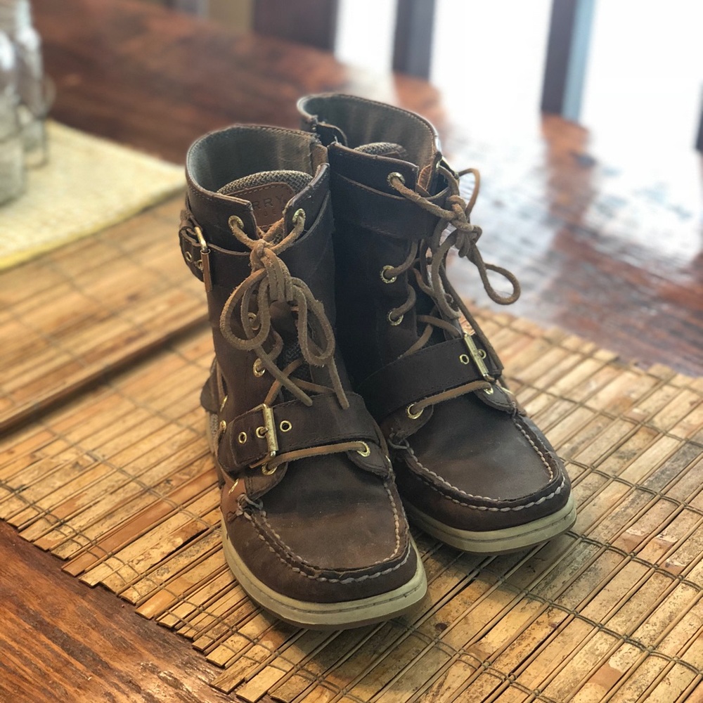 Sperry Top-Sider Boots Brown Leather Size 7